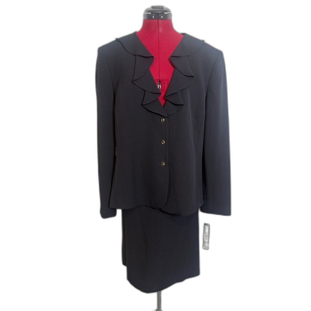 NWT Tahari ASL Skirt Suit Women’s Size 18 Blue 2-Piece Suit Blazer & Skirt